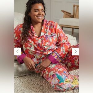 Anthropologie Lil Sire Cheetah Pj Set